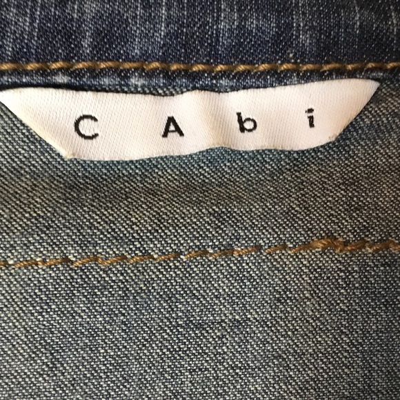 CAbi Medium Wash Jean Jacket #511 - 8 - Picture 8 of 10